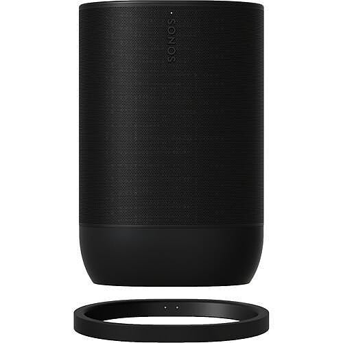 Sonos Move 2 Portable Outdoor Speaker Trueplay WiFi Bluetooth Front View Docking Black