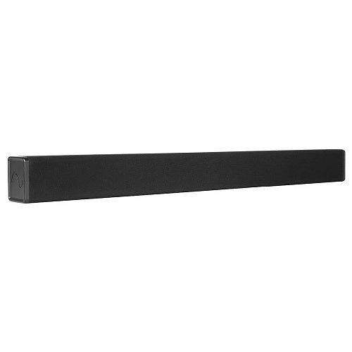 Episode ES-PWR-SNDBR-180-BLK 2.1 Soundbar 8" Wireless Subwoofer front side view angle