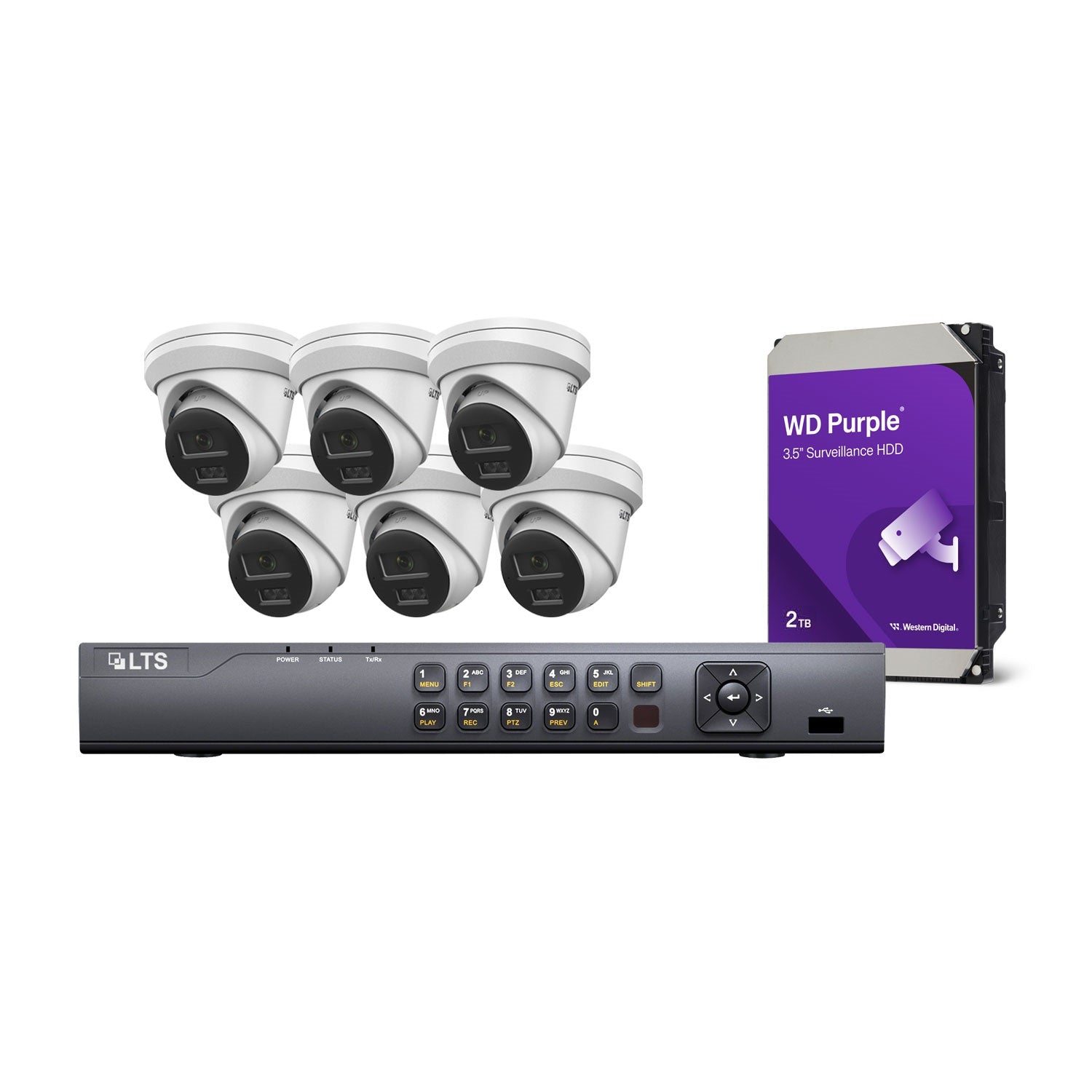 LTS 6-Camera 4MP Kit Smart Detection Clear Imaging 24/7 Security